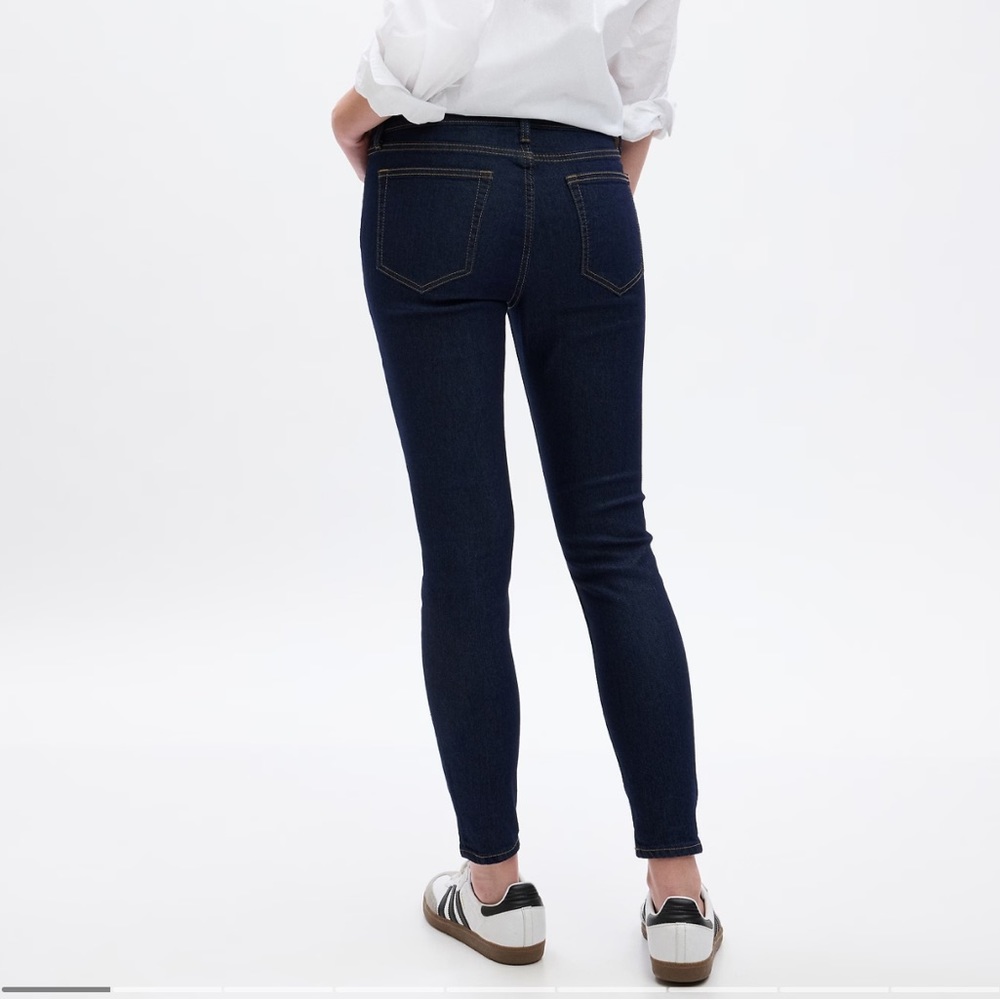 GAP Mid Rise Favorite Ankle Jeggings Dark Rinse 14/32